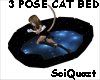 Celestial 3 pose Cat Bed