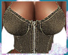 Corset denim top