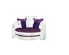 PURPLE & WHITE CHAIR