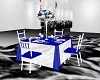 ROYAL BLUE DINNG TABLE
