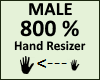 Hand Scaler 800% Male