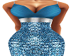 Blue Adara Gown Slim