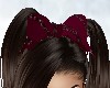 SR- Maroon HairBow