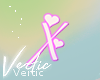V ! Letter X Sticker