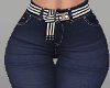jeans with white belt