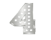 Marquee Number "4"