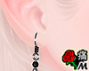 蝶 Devil Book Earring 1