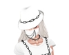White Chain Hat