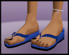 Cute Blue Flip Flops