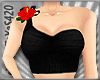 *Red Rose Flower Top*