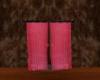 pink drapes