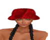 red velvet hat