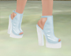 Blue high heels