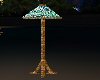 CA GreenWoodenLamp