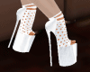 School Girl Heels White
