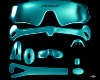 teal glasses
