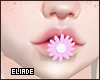 Flower in mouth e