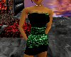 CA GreenBlk Mini Skirt
