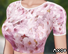 Floral Sports Top Cherry