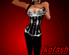 K*body corset black whit