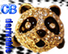Gold panda ring