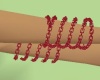 Red Chain Bracelets