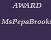 AWARD - MsPepaBrooks
