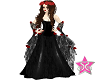 Black rose gown