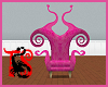 *Pink Furry Spiral Chair