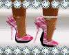 *TD*Pink Plaid Pumps