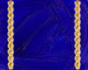Gold Inlay Blue Rug