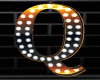Q Orng Letter Neon Lamp