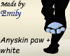 Anyskin paw + white
