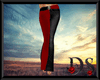 Red and Black Jeans.