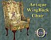 Antq Wingback Chair Bird