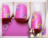 *MG*Pink lele Nails