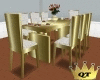 QT~Gold Bling Dine Table