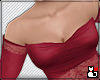 *Silk Lace Top red