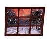 Animated snow window