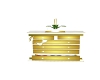 white & gold dresser