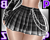 Riot Check Skirt / Black