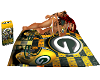 Packers towel w/poses