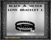 Blk/Slvr Love Bracelet L