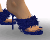 blue fuzzy heel