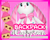 !C White Bunny Backpack 
