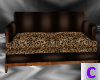 Brown Leopard Couch