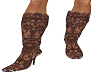 dark brown lace boots