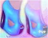 ` Blue pvc Heels