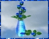 Vase & Blue Roses