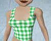 green gingham tanktop